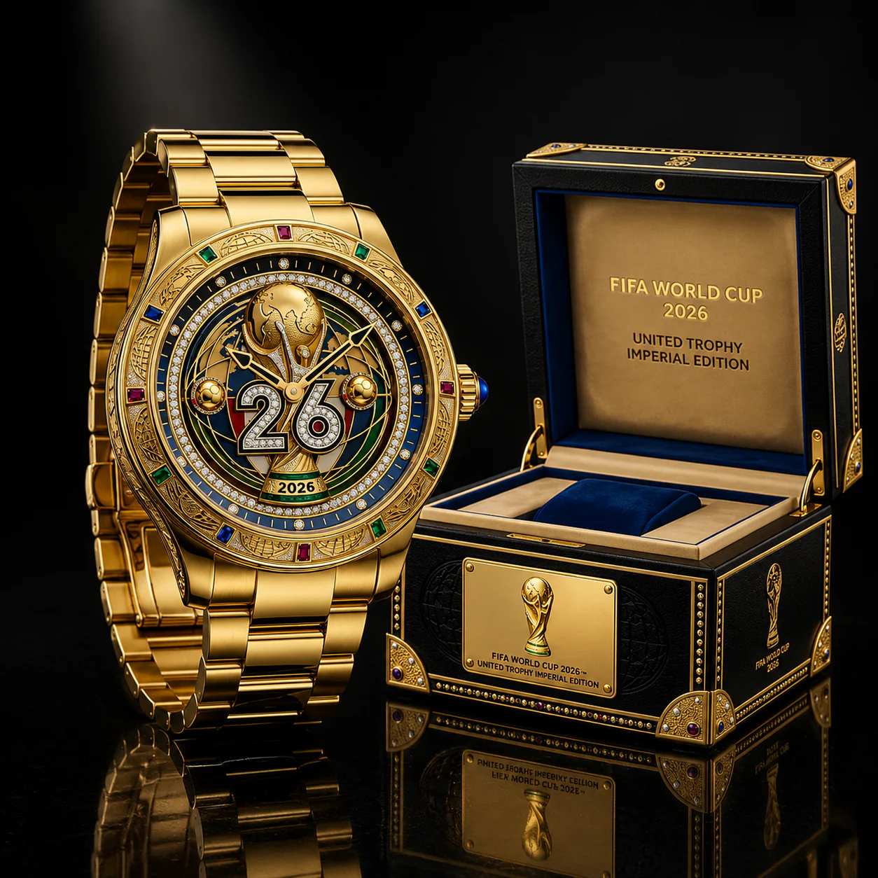 Global Soccer Championship 2026 -Men's Wrist Watch - Gifts For Football Lovers, Sports Fans - Image 2