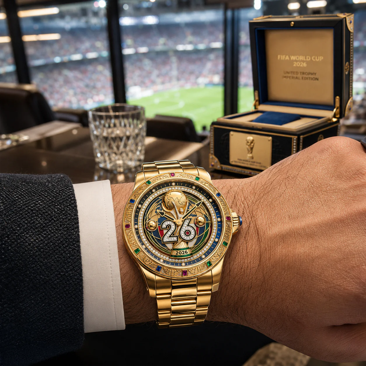 Global Soccer Championship 2026 -Men's Wrist Watch - Gifts For Football Lovers, Sports Fans - Image 4