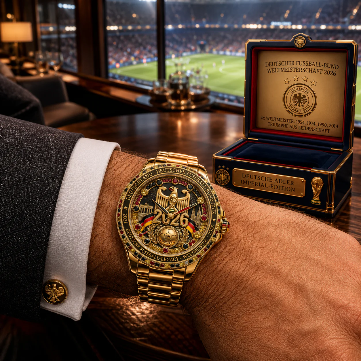 Global Soccer Championship Germany 2026 - Men's Wrist Watch - Birthday Gifts For Football Lovers, Sports Fans, Sports Lovers - Image 4