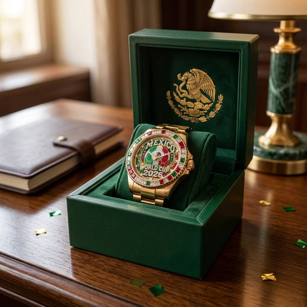 Global Soccer Championship Mexico 2026 - Men's Wrist Watch - Gifts For Football Lovers, Sports Fans - Image 3