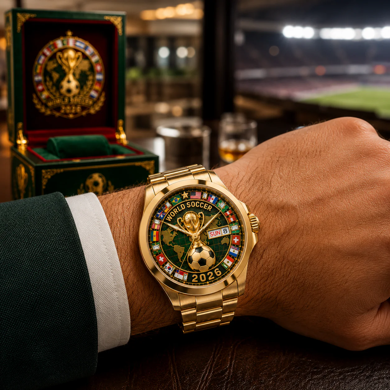 Global World Soccer Championship 2026 - Men's Wrist Watch - Gift For Dad, Husband, Soccer Fans - Image 4