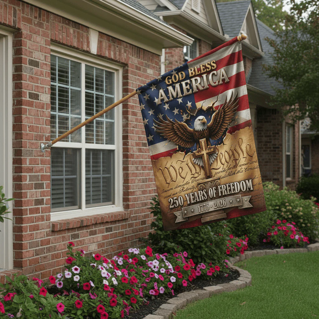 God Bless America 250 Years Of Freedom - Patriotic Flag - Gift For Family - Image 5