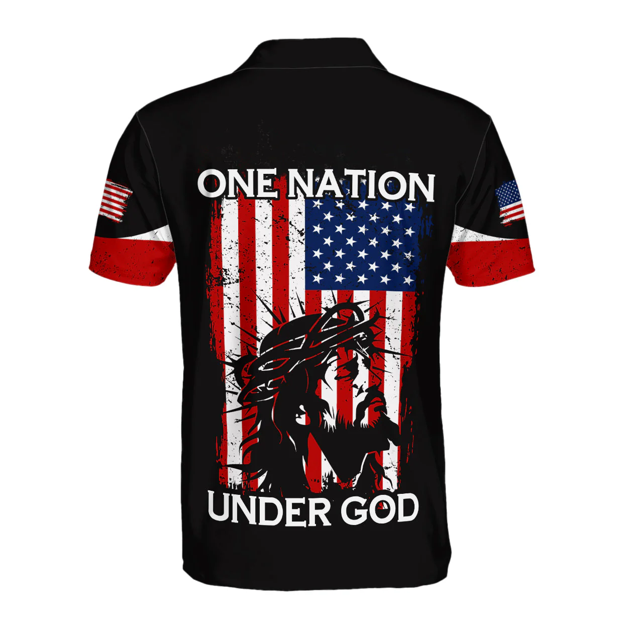 God Bless America - Personalized Polo Shirt - Gift for Him - Image 5