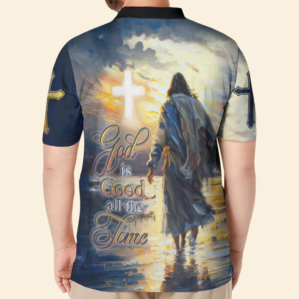 God Is Good All The Time - Men Polo Shirt - Image 2