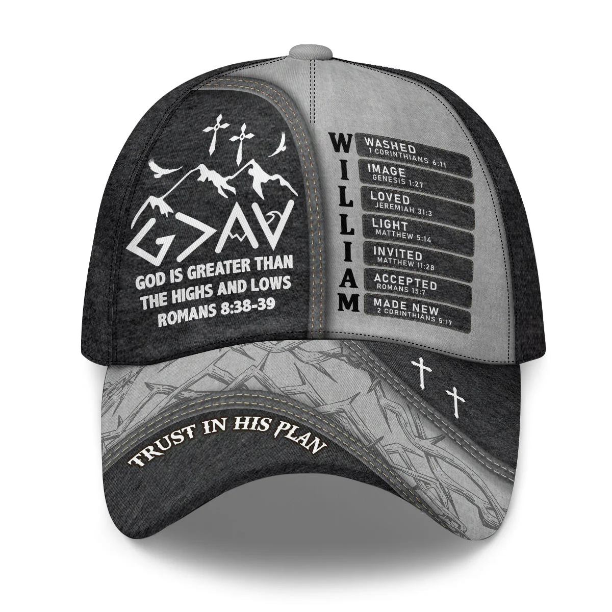 God Is Greater Than The Highs And Lows - Personalized Classic Cap - Gift for Men, Dad, Grandpa, Husband, Father's Day Gift | CLGOD06 NA94