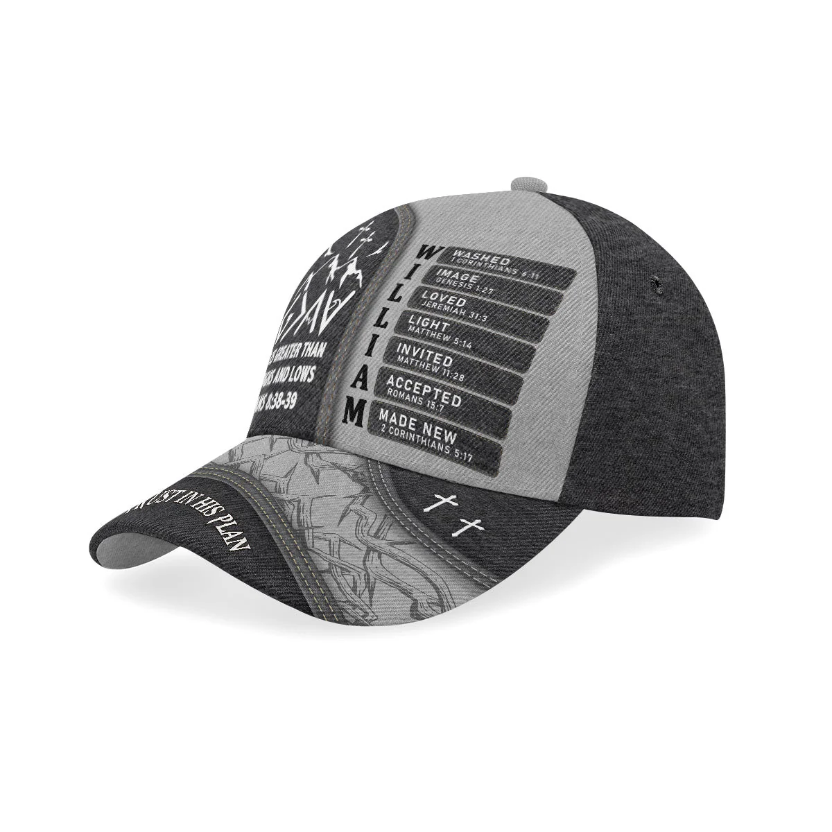 God Is Greater Than The Highs And Lows - Personalized Classic Cap - Gift for Men, Dad, Grandpa, Husband, Father's Day Gift | CLGOD06 NA94 - Image 2