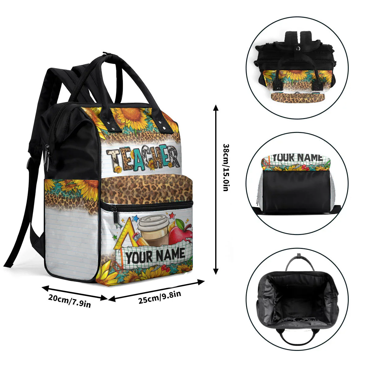 God Is Within Her - Personalized Duckbilled Backpack - Gift For Nurse | NR3 HN02 - Image 6