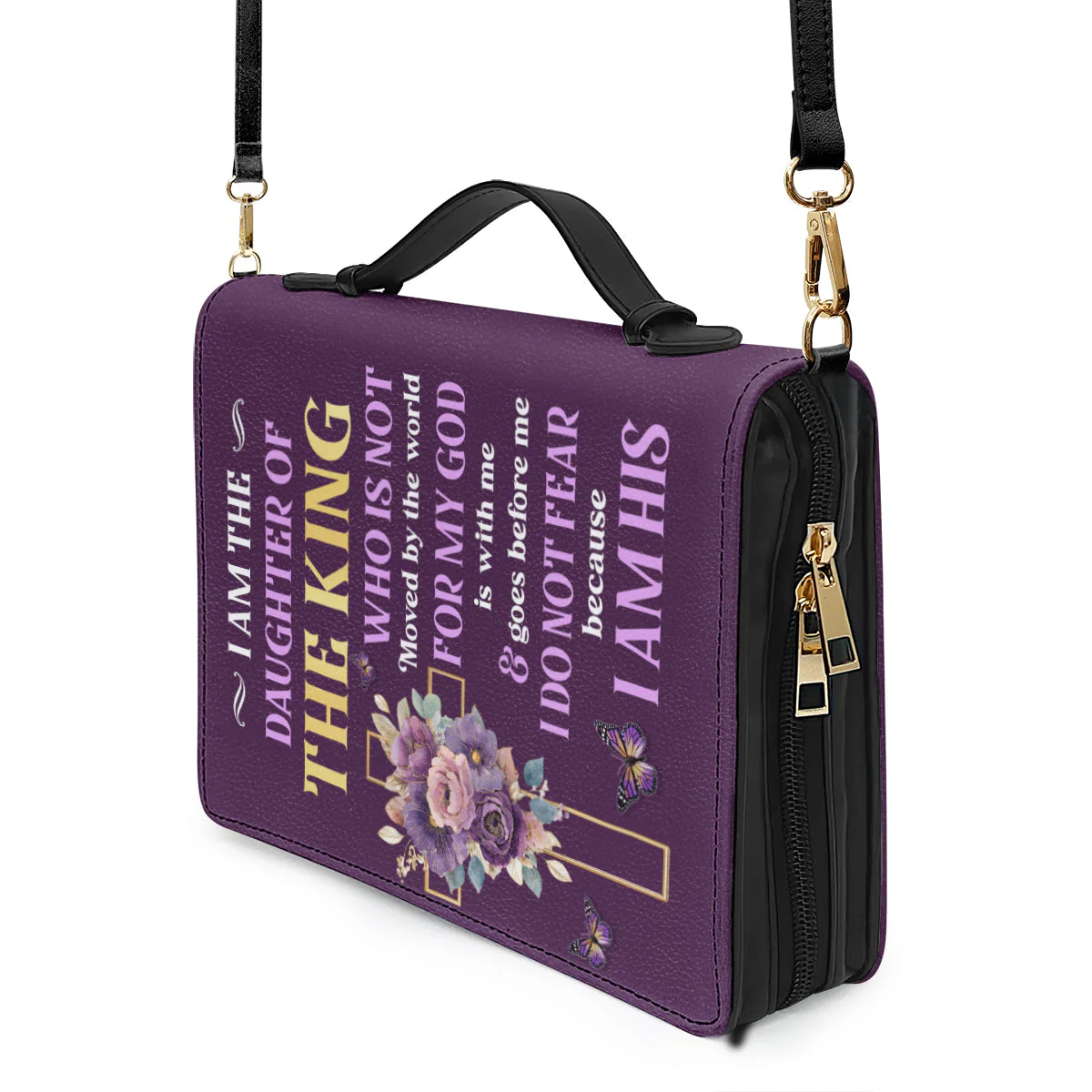 God is Within Her She Will Not Fall - Personalized Bible Cover TD118 - Image 4