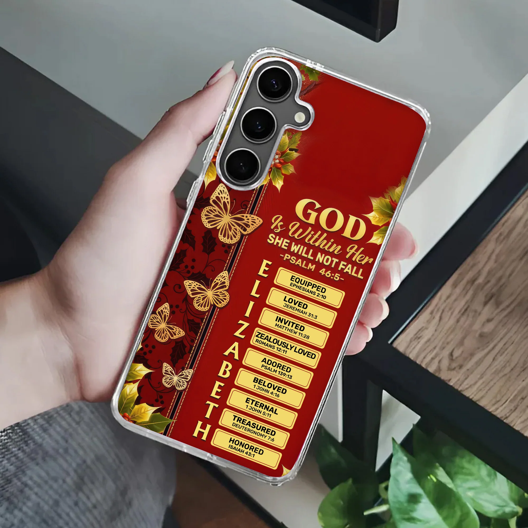 God Is Within Her She Will Not Fall - Personalized Phone Case - Gifts For Christmas TD118 - Image 4