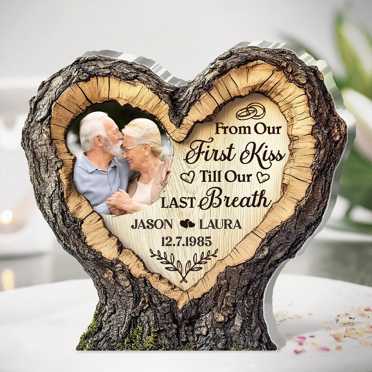 God Knew My Heart Needed You - Personalized Acrylic Plaque TD118 - Image 2