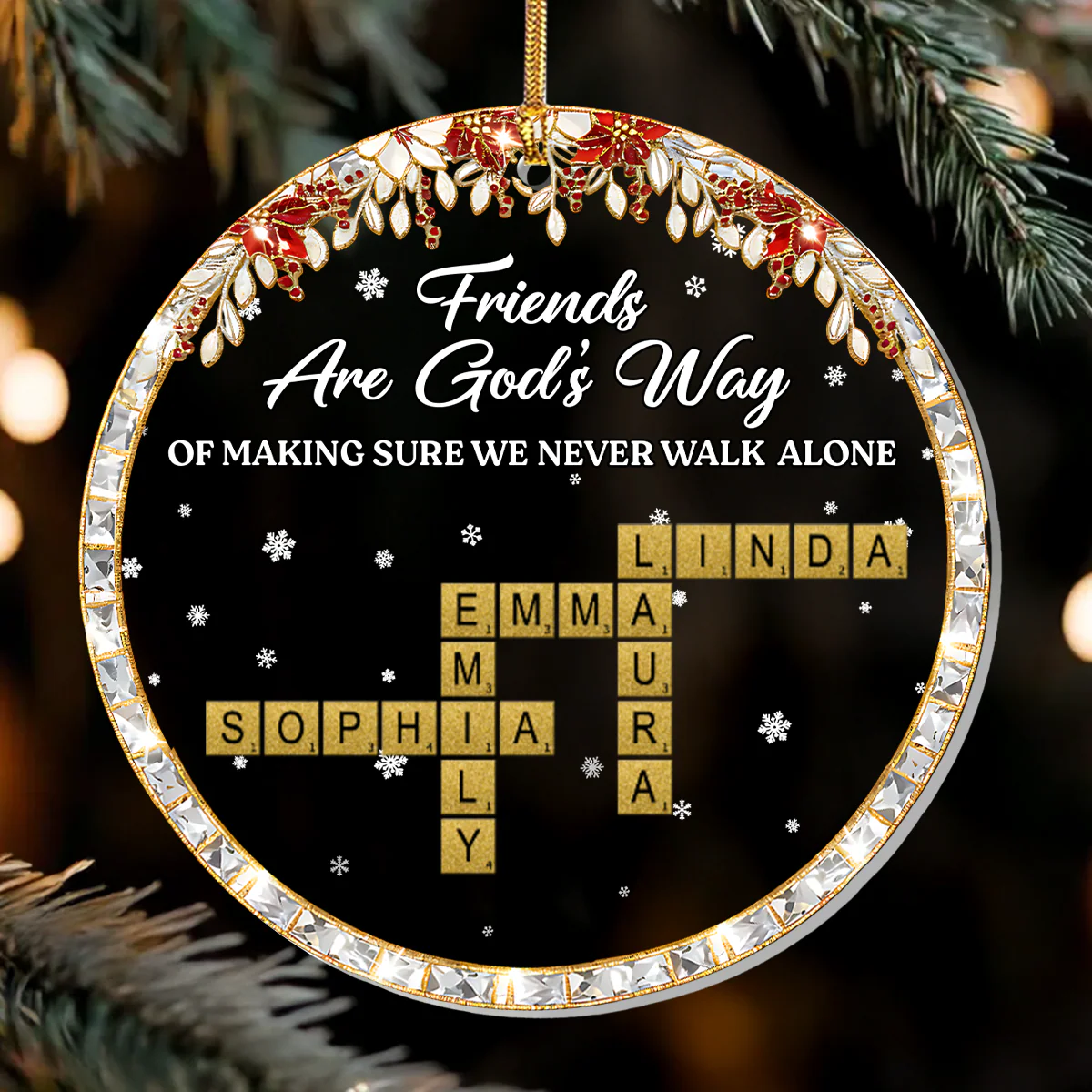 God’s Way Of Friendship - Personalized 1-Layer Acrylic Ornament TD118