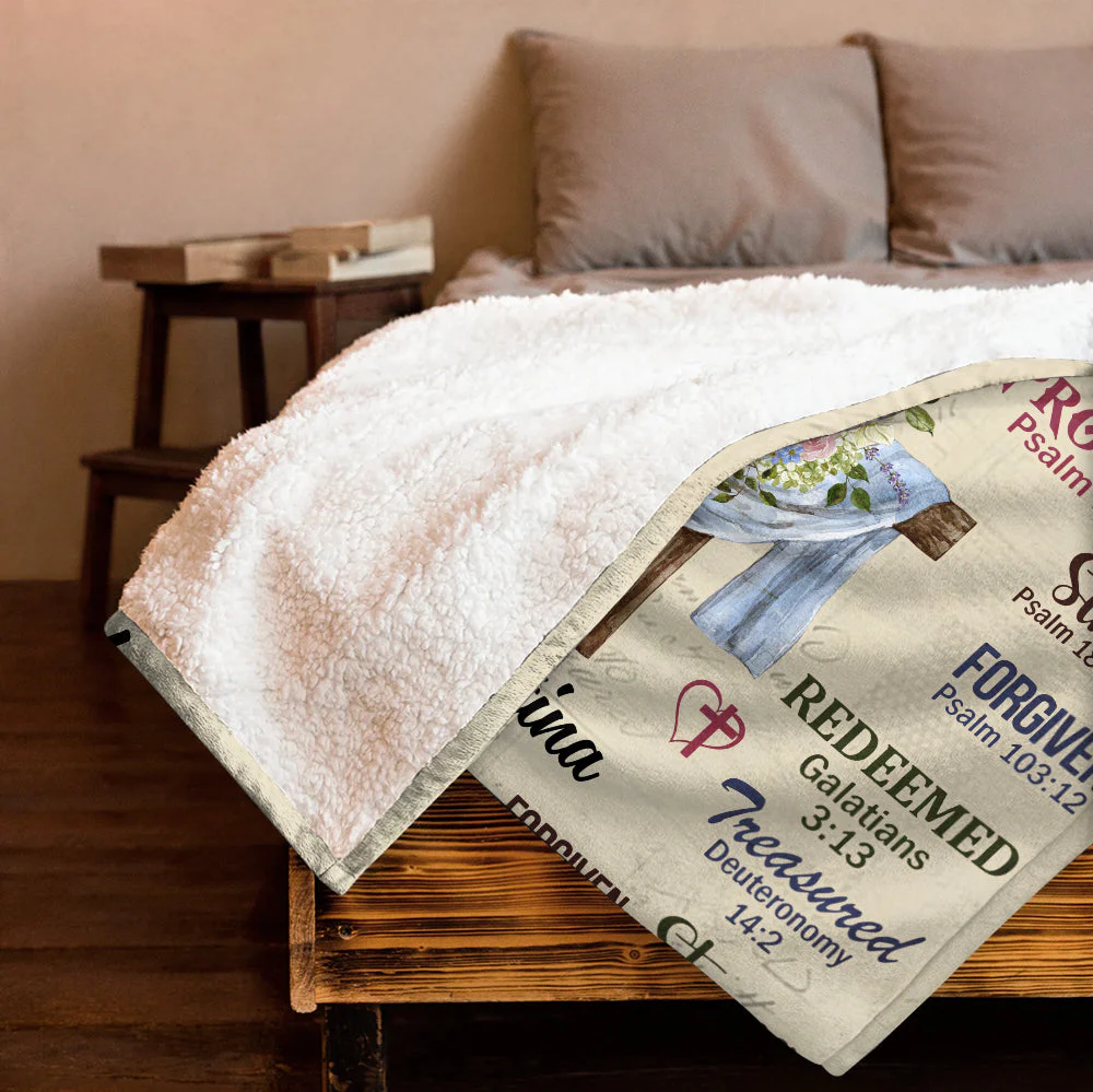 God Says I Am A Child Of God - Personalized Blanket HL128 - Image 4