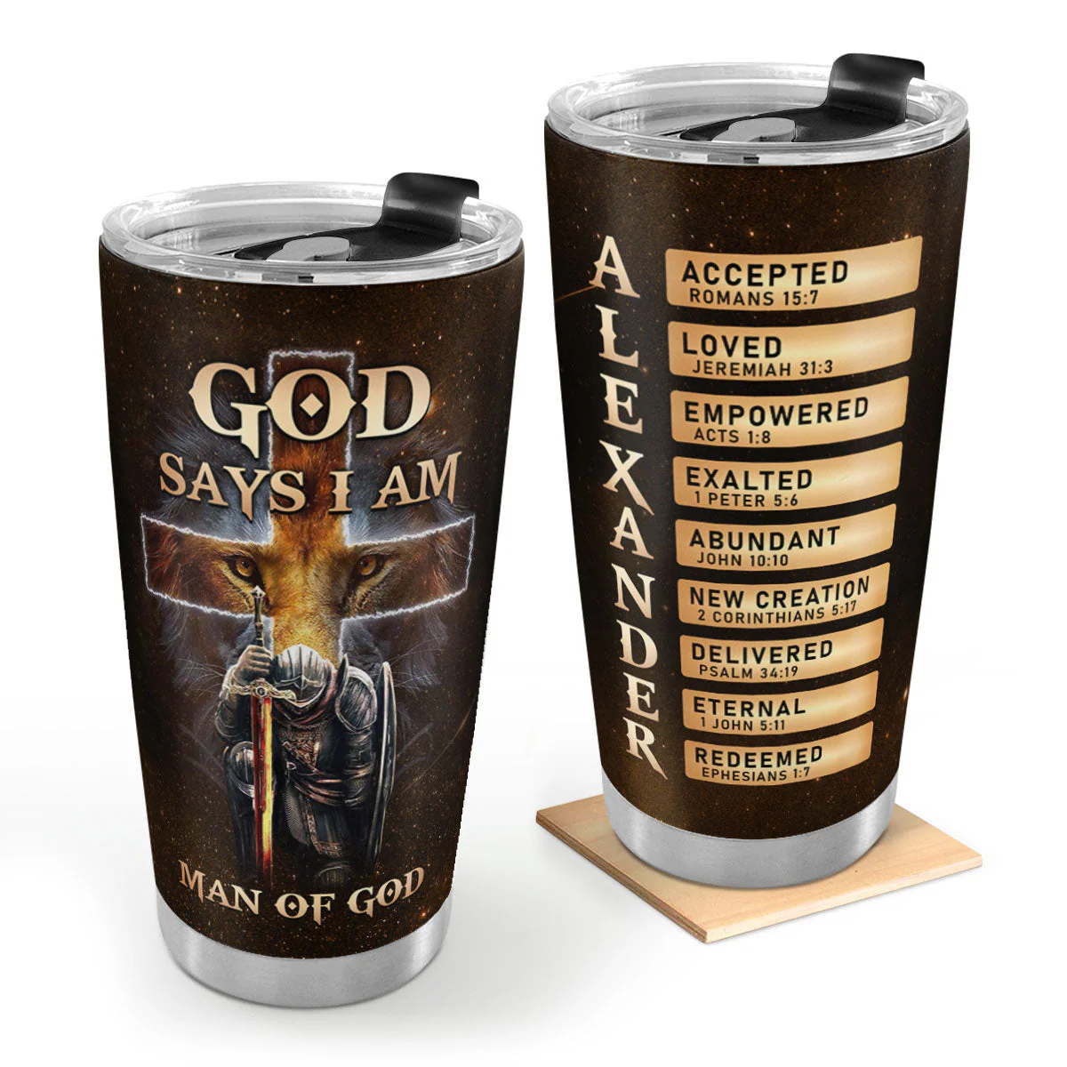God Says I Am Accepted - Personalized Stainless Steel Tumbler TD118