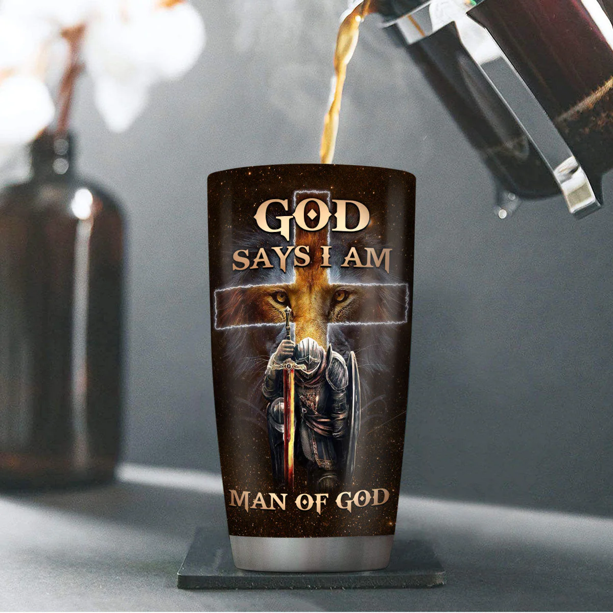 God Says I Am Accepted - Personalized Stainless Steel Tumbler TD118 - Image 4