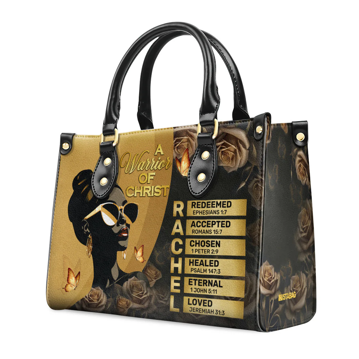 God Says I Am Afrocentric Black Queen - Personalized Leather Handbag - Inspirational Gift For Her | HD95 - Image 5