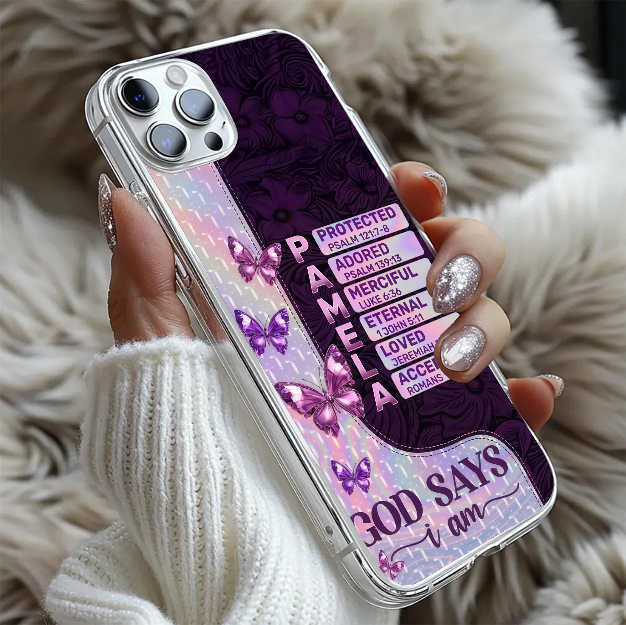God Says I Am Chosen - Personalized Phone Case TD118 - Image 5
