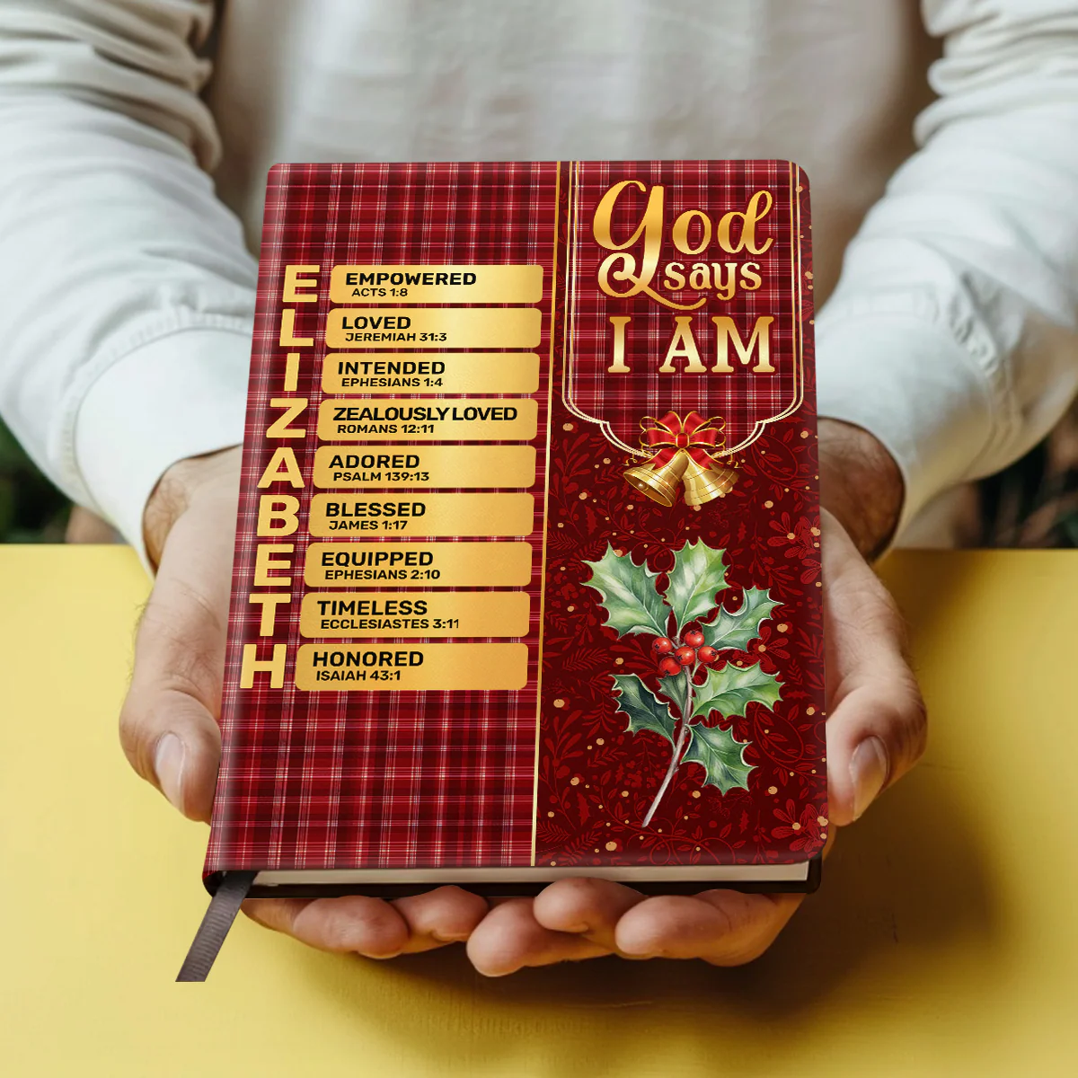 God Says I Am Empowered - Personalized Leather Cover Notebook - Gift For Christmas TD118 - Image 4