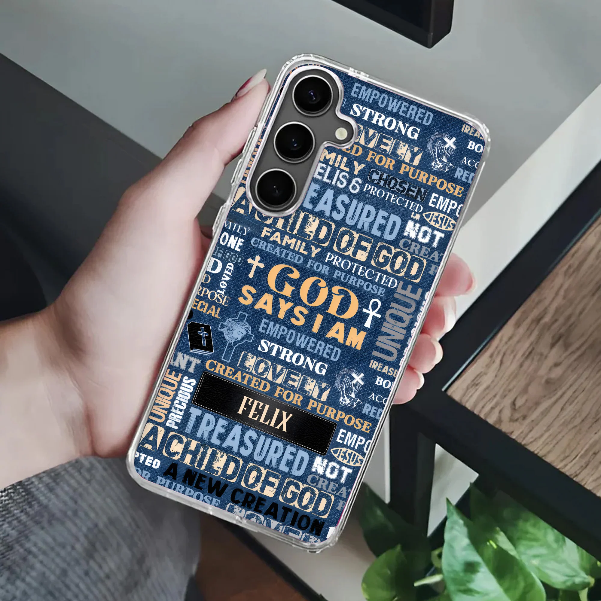 God Says I Am Empowered - Personalized Phone Case TD118 - Image 4