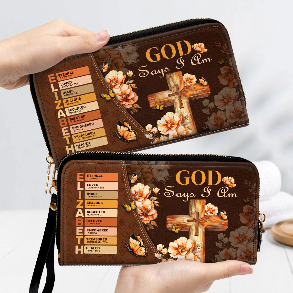 God Says I Am Eternal - Personalized Clutch Purse TD118