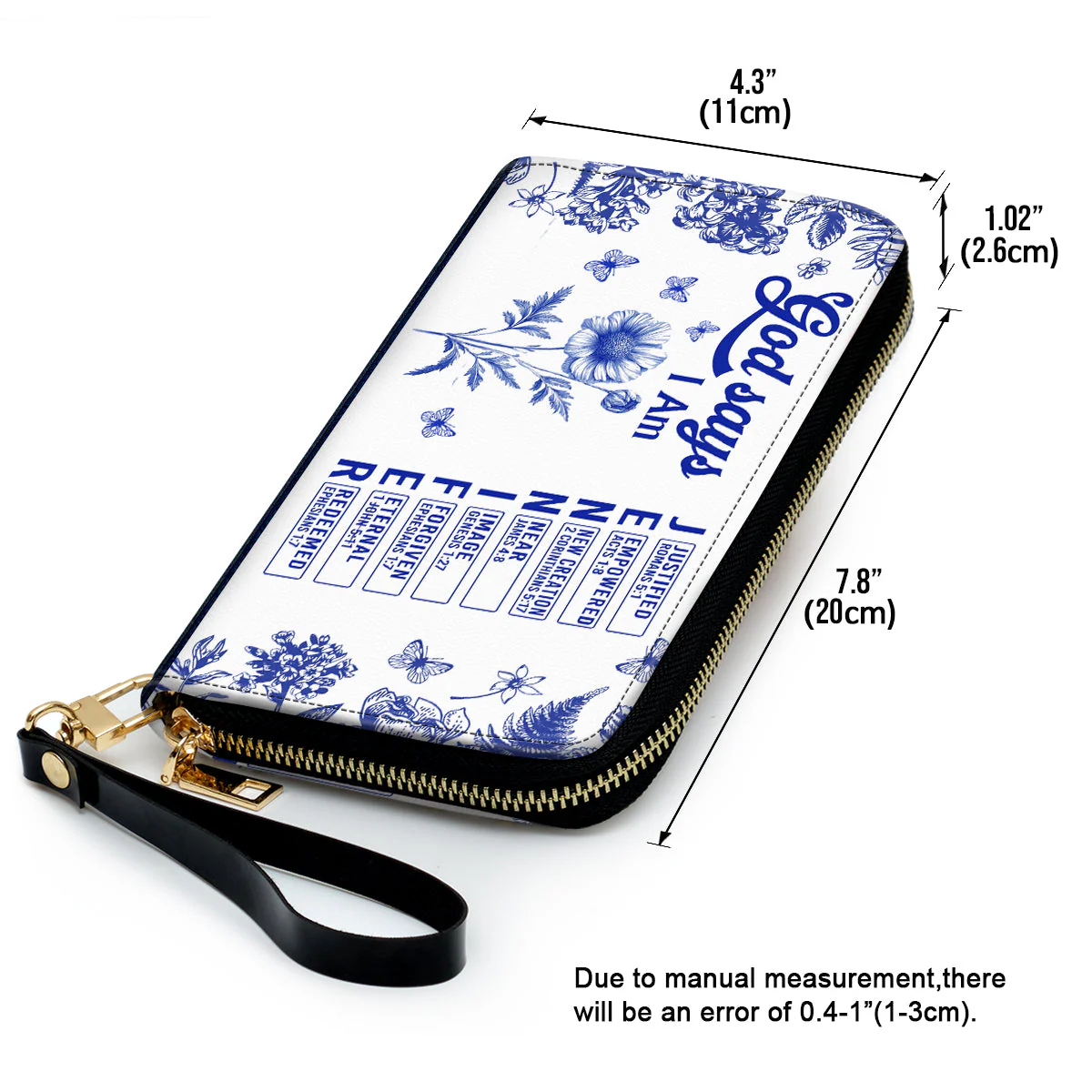 God Says I Am Joyful - Personalized Leather Long Wallet TD118 - Image 4