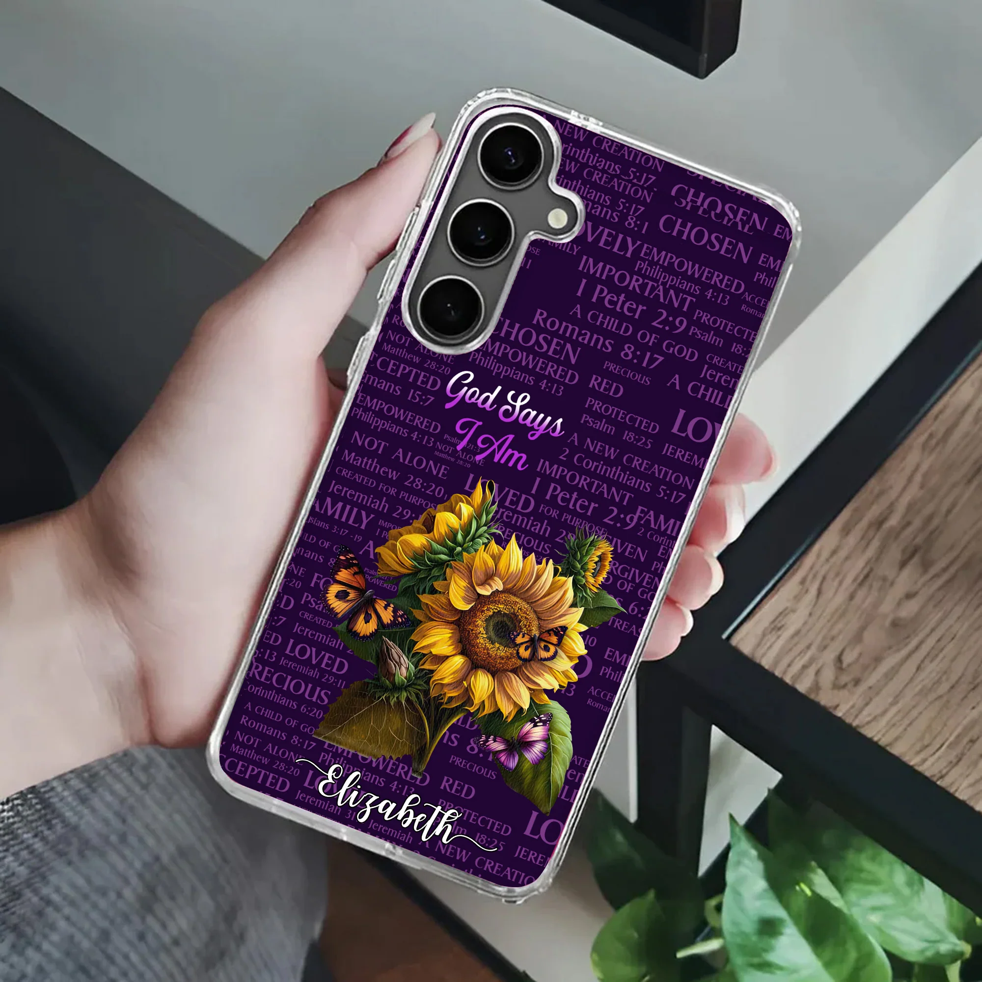 God Says I Am Loved - Personalized Phone Case TD118 - Image 4