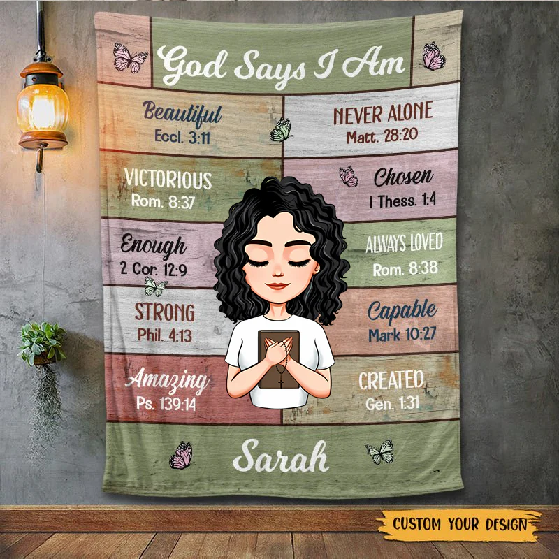 God Says I Am Never Alone - Personalized Blanket - Best Gift For Birthday | CLGOD05 TD118 - Image 6