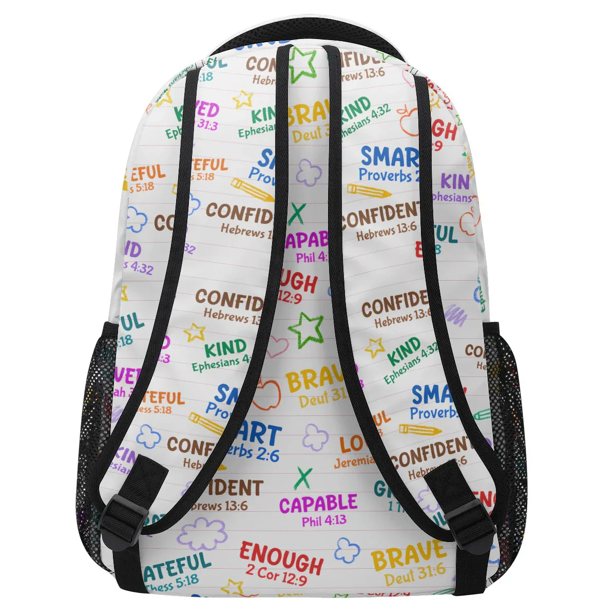 God Says I Am - Personalized Canvas Backpack - Back To School Gift For Kids | GR26 TD118 - Image 3