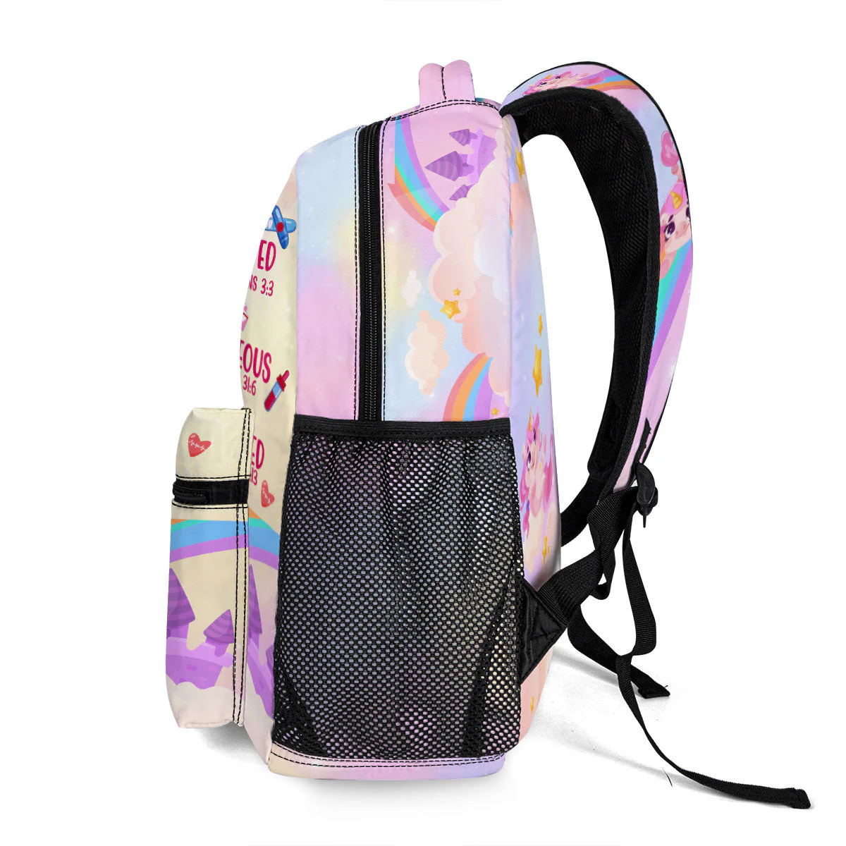 God Says I Am - Personalized Canvas Backpack - First Day Of School Gift For Kids TD118 - Image 3