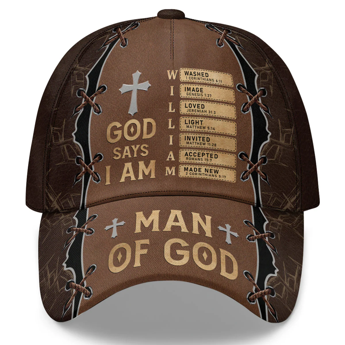 God Says I Am - Personalized Classic Cap HL128