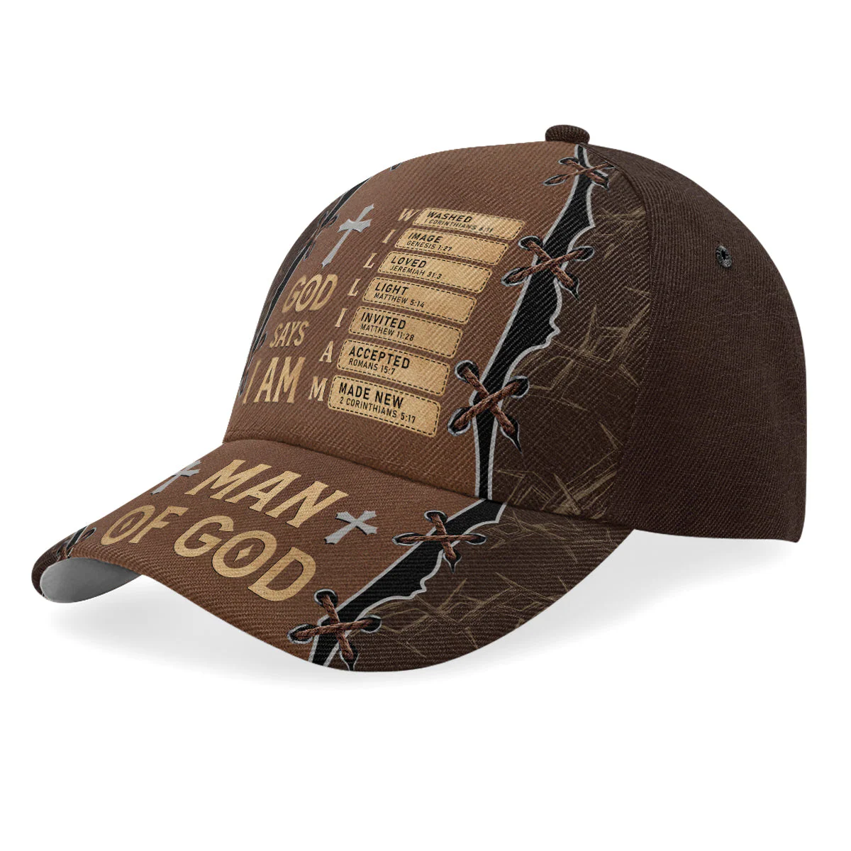 God Says I Am - Personalized Classic Cap HL128 - Image 2