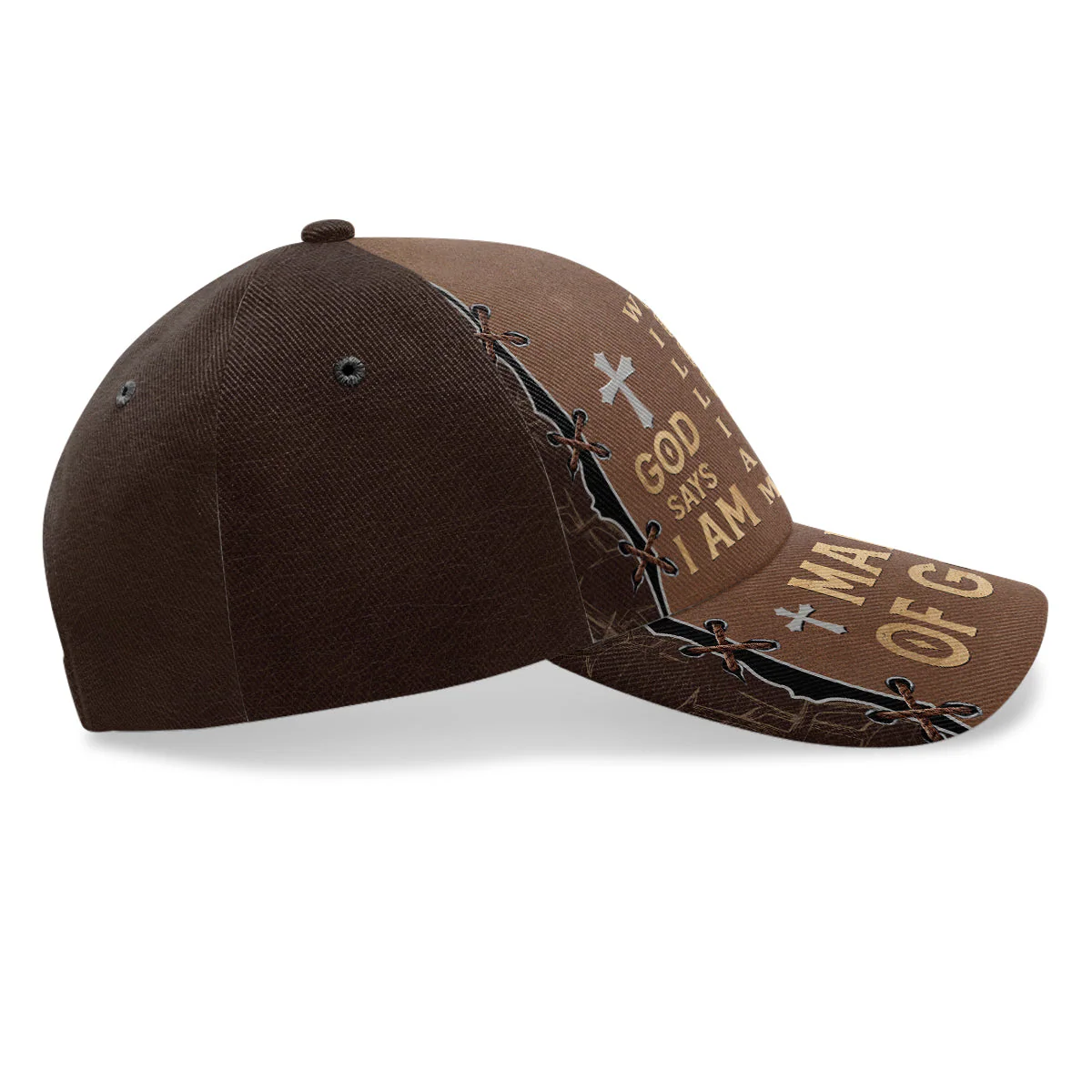 God Says I Am - Personalized Classic Cap HL128 - Image 4