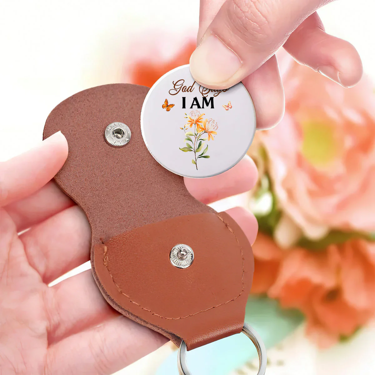 God Says I Am - Personalized Pocket Hug - Christian Gift For Her BA01 - Image 3