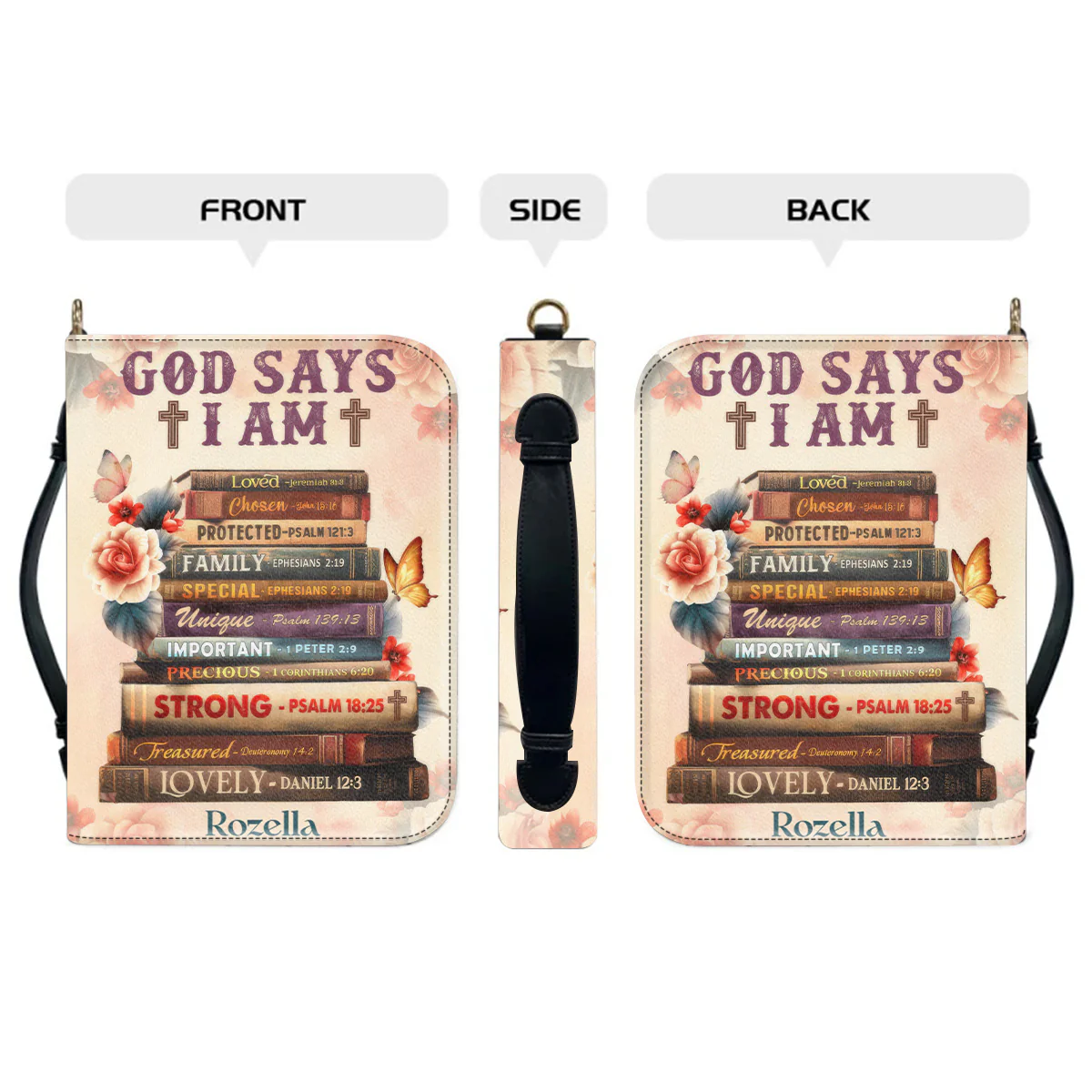 God Says I Am - Scripture Gifts For Women Of God - Personalized Bible Covers - AT4080969 - Image 2