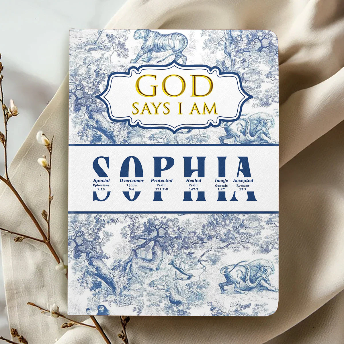 God Says I Am Special - Personalized Leather Cover Notebook TD118 - Image 2