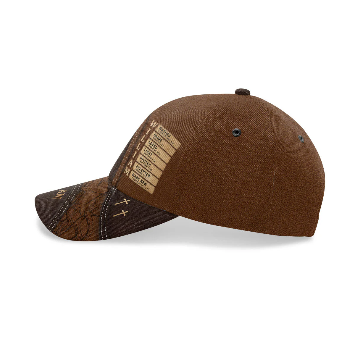 God Says I Am Strong Joshua 1:9 - Personalized Classic Cap - Gift For Dad, Husband, Grandpa | CLGOD06 HN02 - Image 3