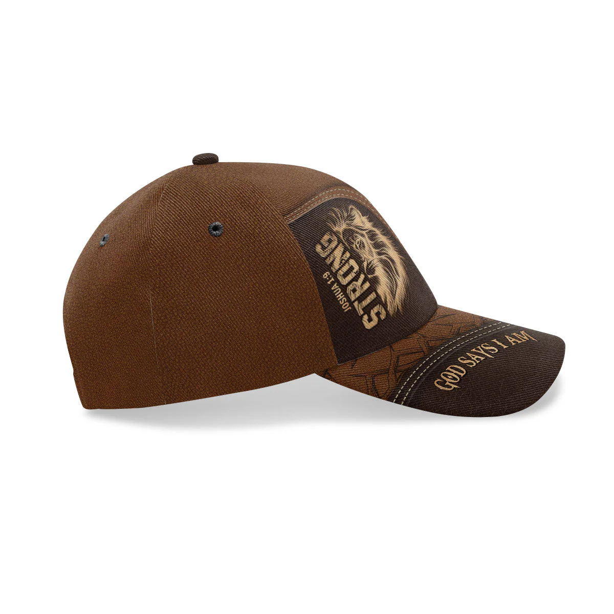 God Says I Am Strong Joshua 1:9 - Personalized Classic Cap - Gift For Dad, Husband, Grandpa | CLGOD06 HN02 - Image 4