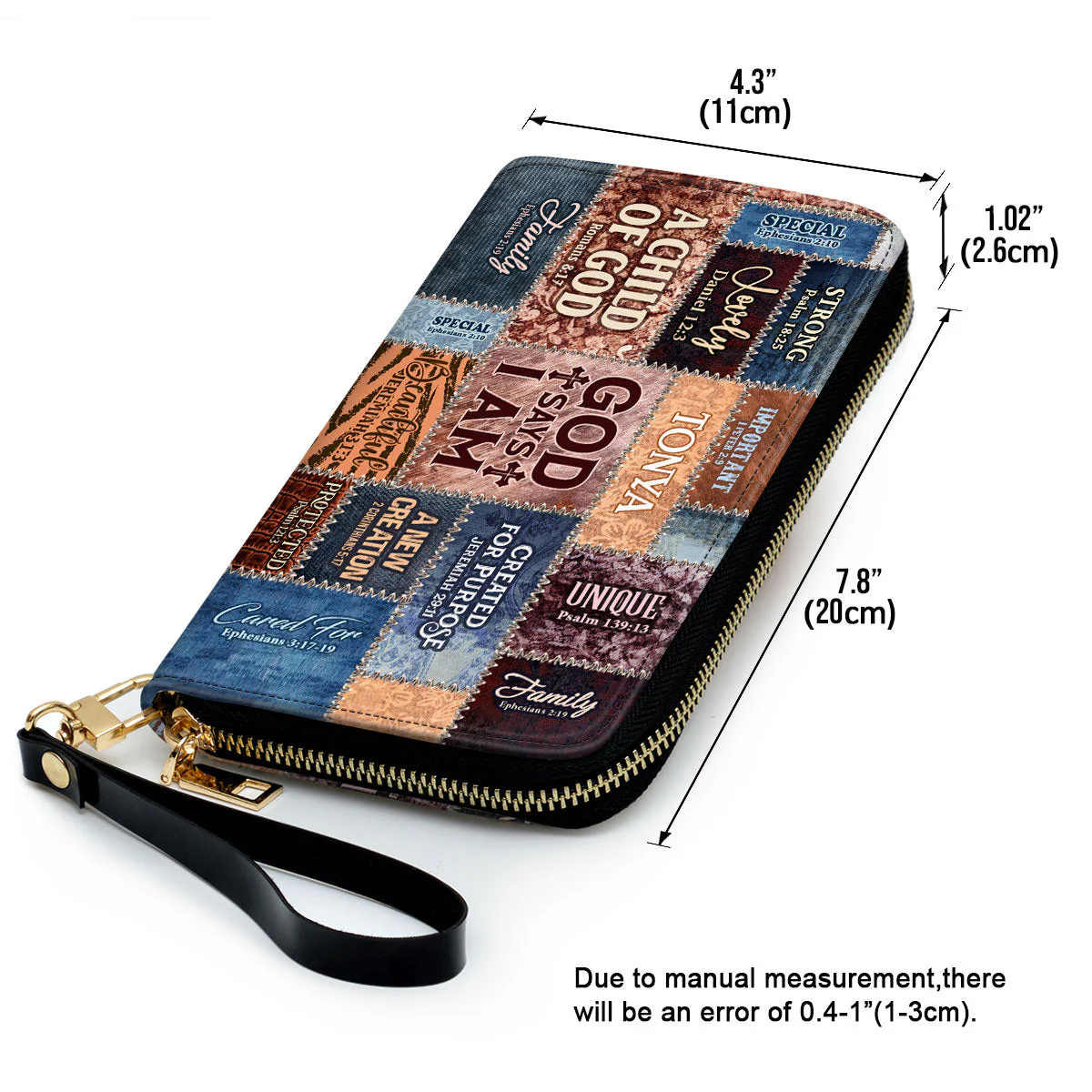 God Says I Am - Thoughtful Gift For Christians - Personalized Leather Long Wallets - AT4080972 - Image 6