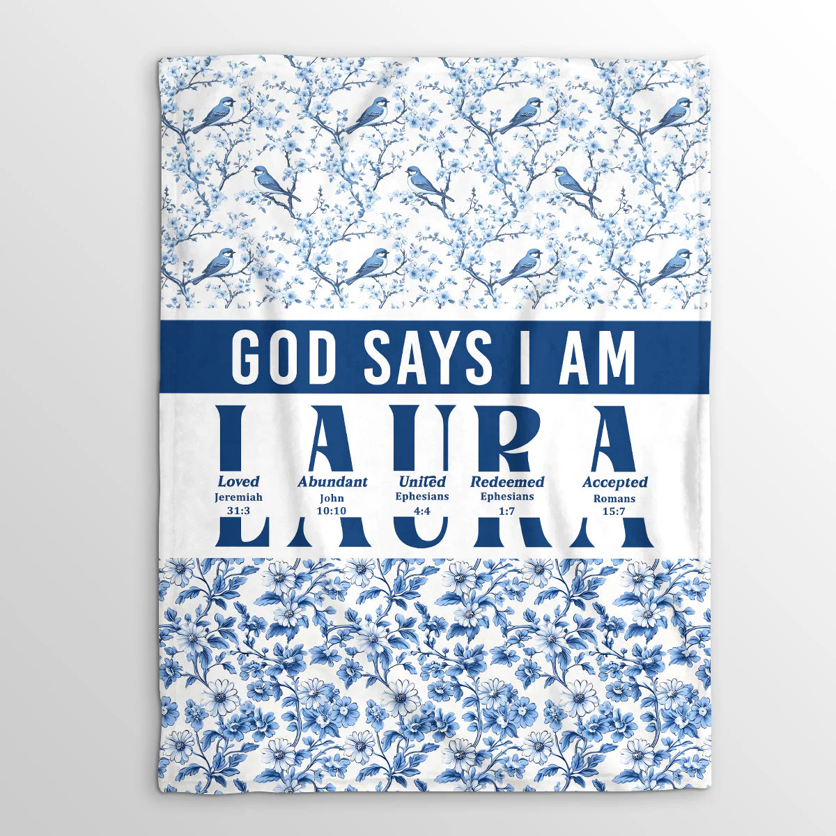 God Says I Am United - Personalized Blanket TD118 - Image 3