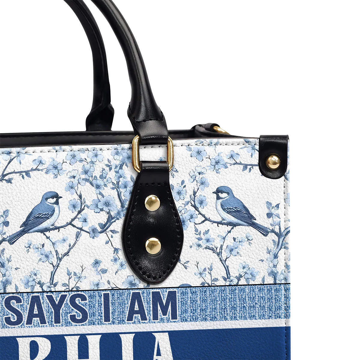 God Says I Am United - Personalized Leather Bag TD118 - Image 4