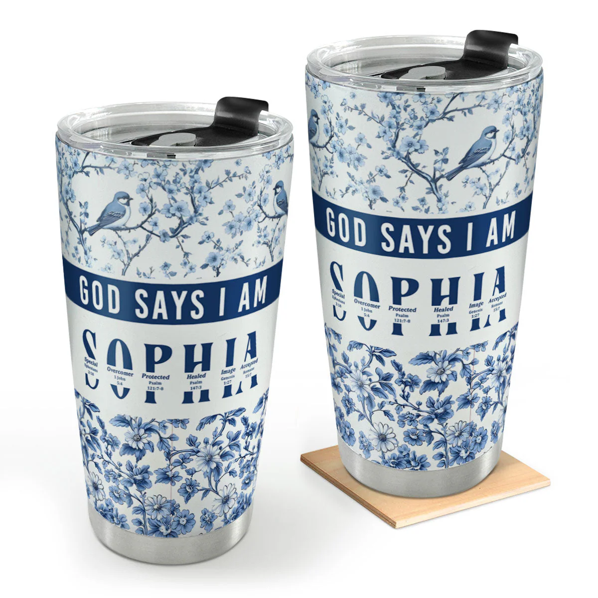 God Says I Am United - Personalized Stainless Steel Tumbler TD118