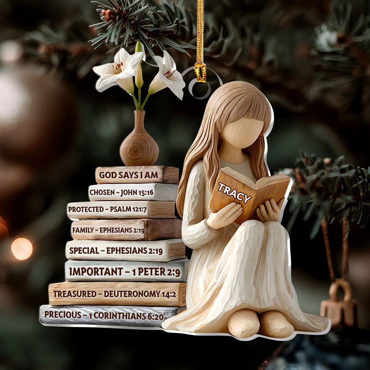 God Says I Am Young Teen Edition - Personalized 1-Layer Acrylic Ornament HL128 - Image 7