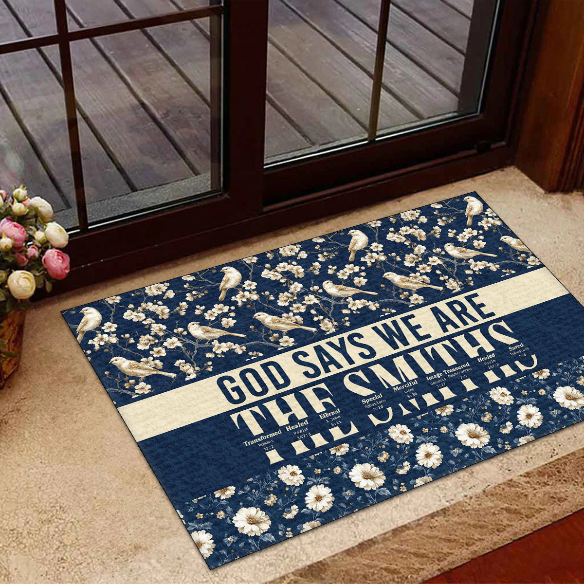 God Says We Are - Personalized Doormat | TD118 - Image 5