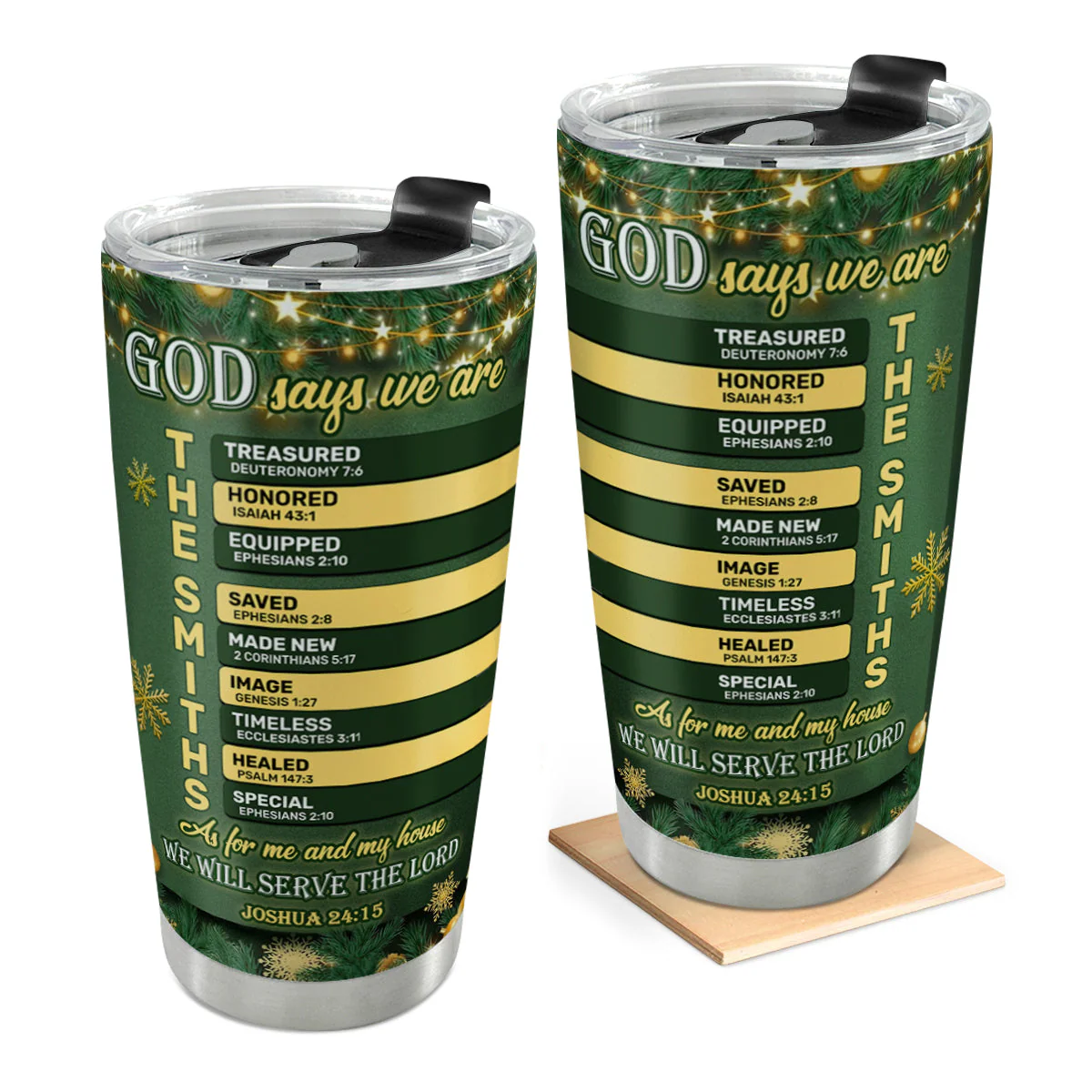 God Says We Are - Personalized Tumbler - Gift For Christmas TD118
