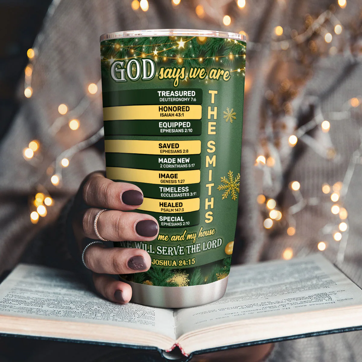 God Says We Are - Personalized Tumbler - Gift For Christmas TD118 - Image 3