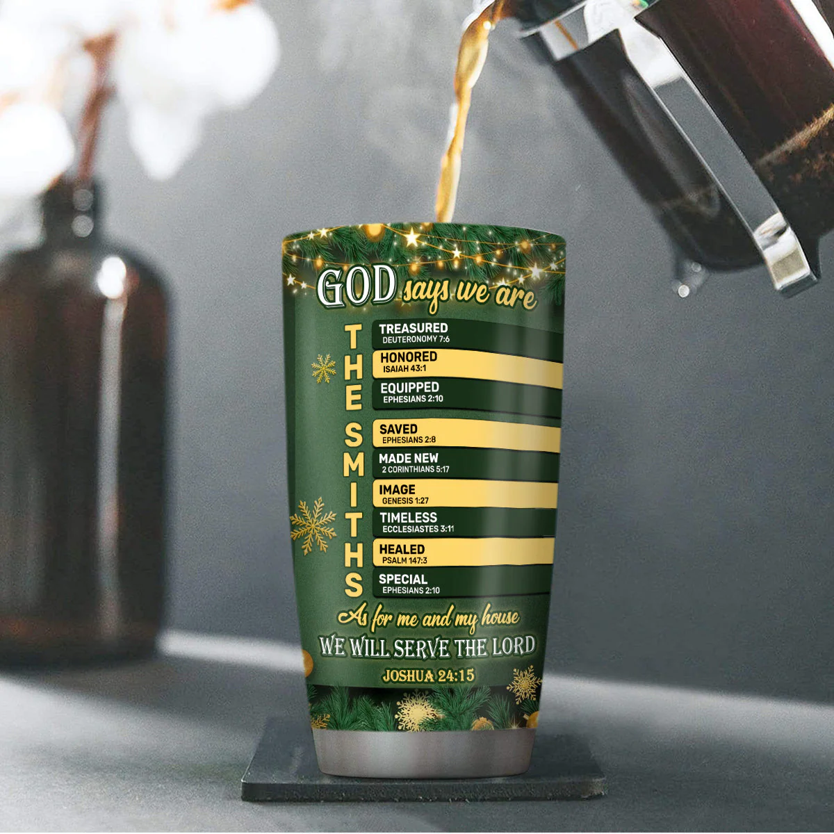 God Says We Are - Personalized Tumbler - Gift For Christmas TD118 - Image 4