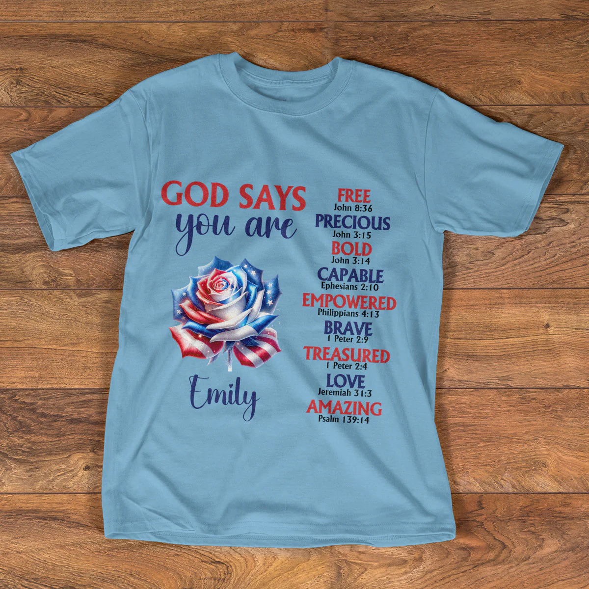 God Says You Are - Personalized 2D Unisex T-shirt - Image 3