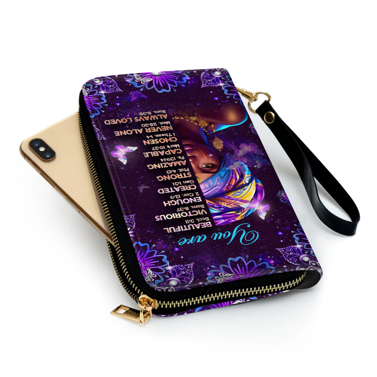 God Says You Are - Personalized Leather Wallet HN02 - Image 5