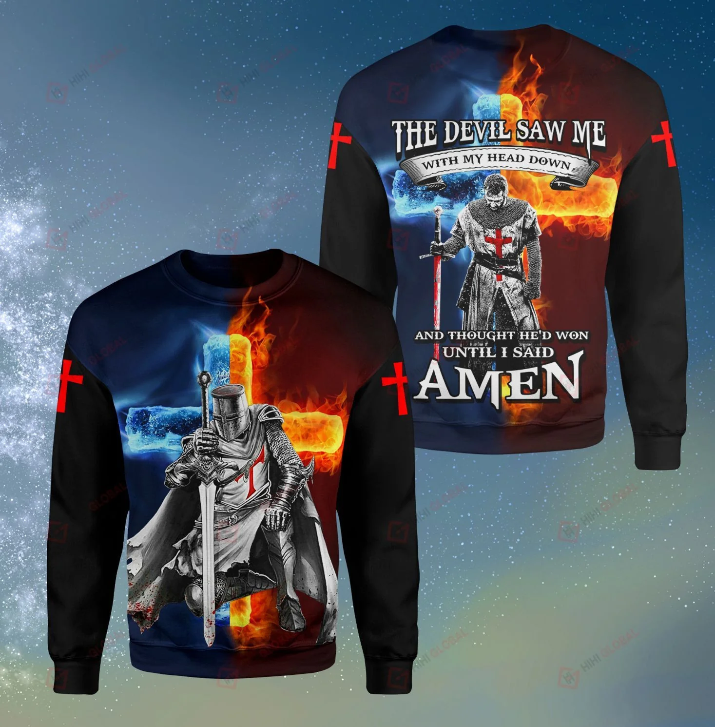 God The Devil Saw Me With My Head Down Hawaiian Shirts 3D - Image 8