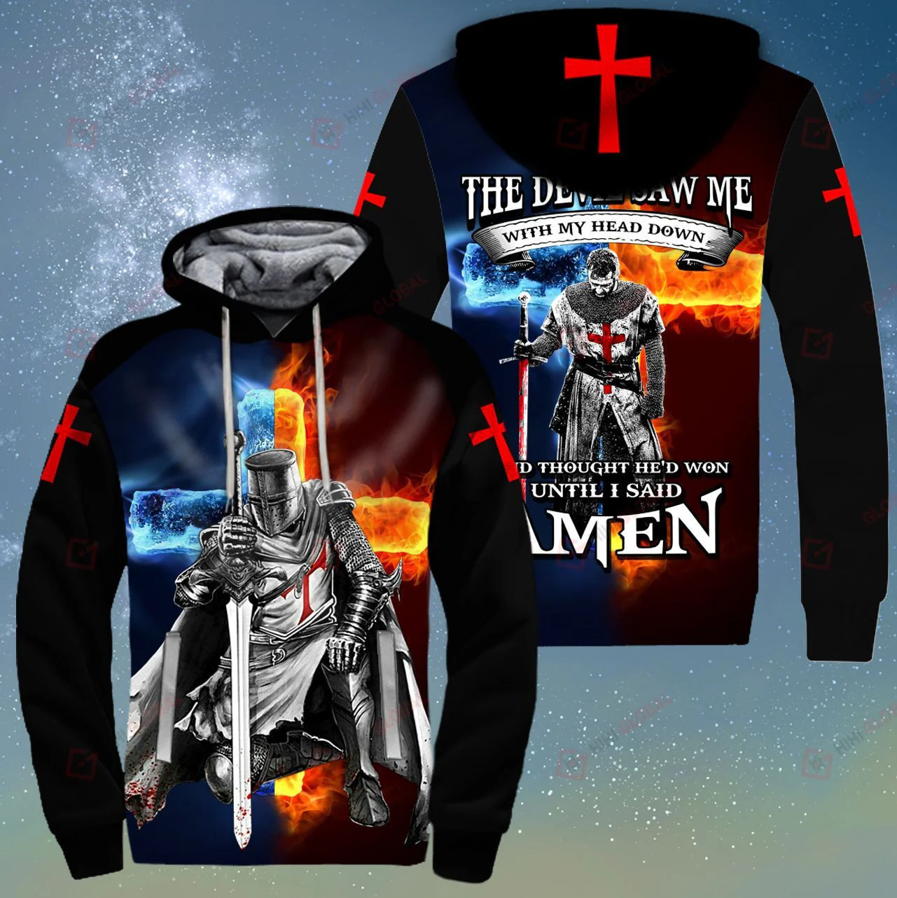 God The Devil Saw Me With My Head Down Hawaiian Shirts 3D - Image 9