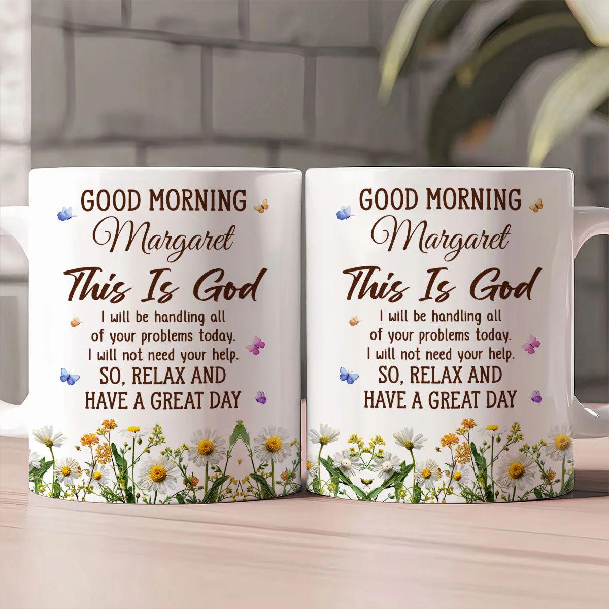 Good Morning This Is God - Personalized Mug - Christian Gift For Her BA01 - Image 2